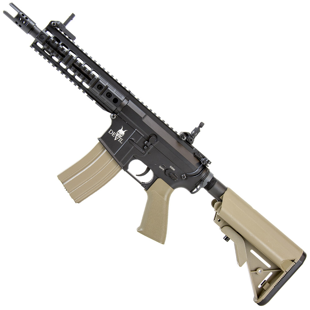 ASG PL M15 Devil CQB 7Inch Airsoft Rifle Golden Plaza