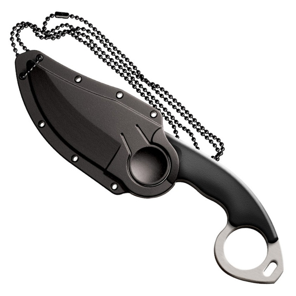 Double Agent II Japanese AUS 8A Steel Fixed Knife Wholesale Golden