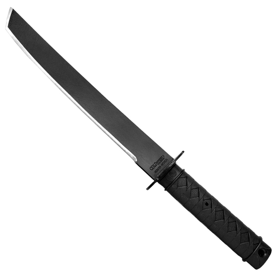 thumbnail interactive-video image 1 of Cold Steel Tactical Wakizashi Machete – Black Matte Finish, 1055HC Carbon Steel, Tanto Blade 1 of 4