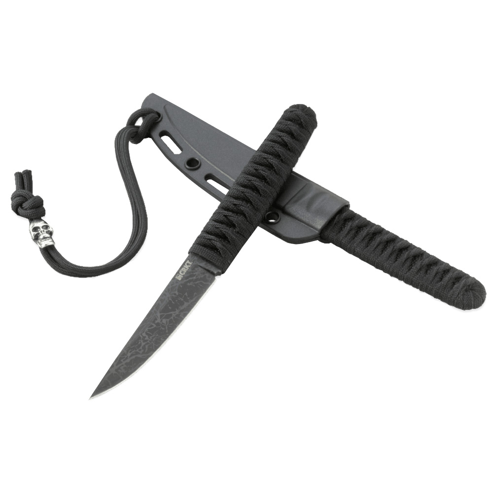 CRKT Obake Titanium Nitride Finish Fixed Blade Knife Golden Plaza