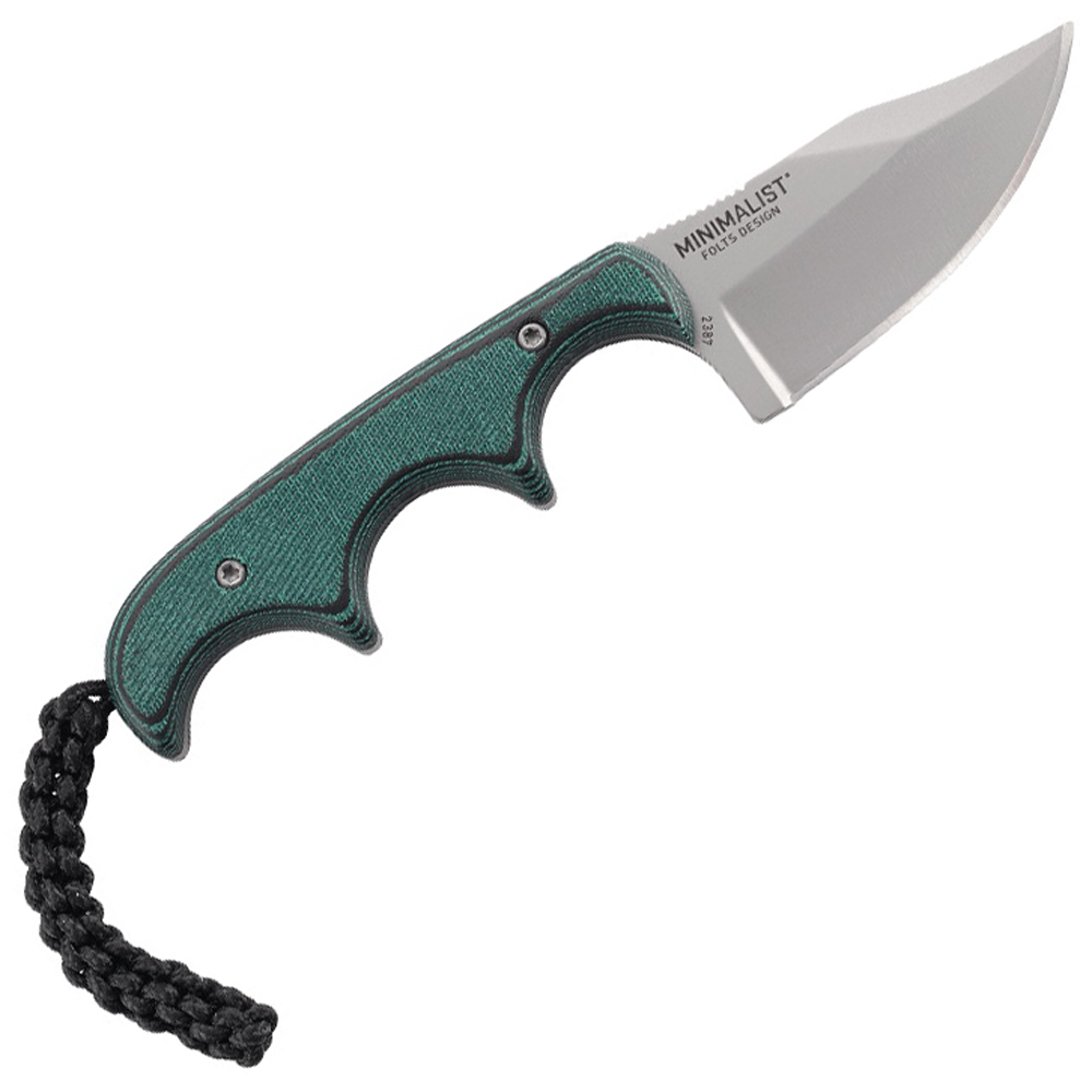 CRKT Minimalist Neck Fixed Plain Blade Knife Golden Plaza