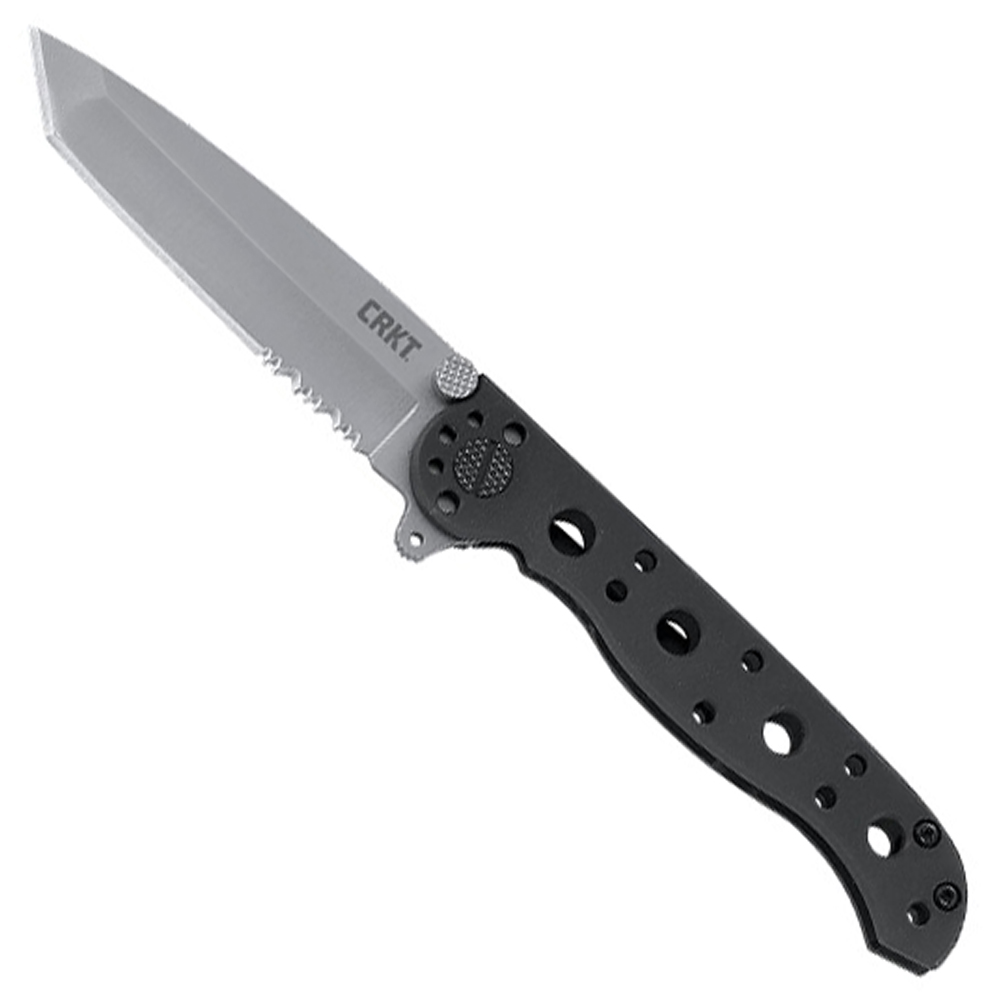 CRKT M16 Tanto 3 Inch Half Serrated Folding Blade Knife Golden Plaza