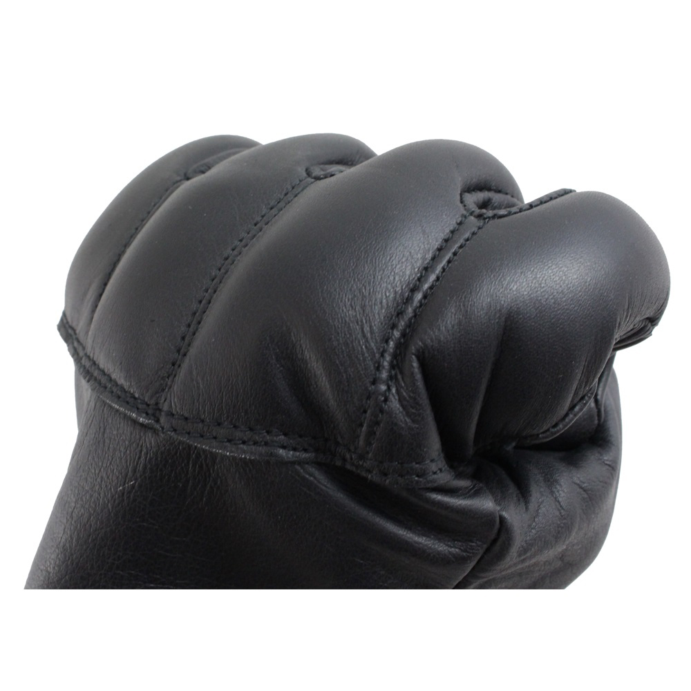 Leather Gloves With Knuckle Protection