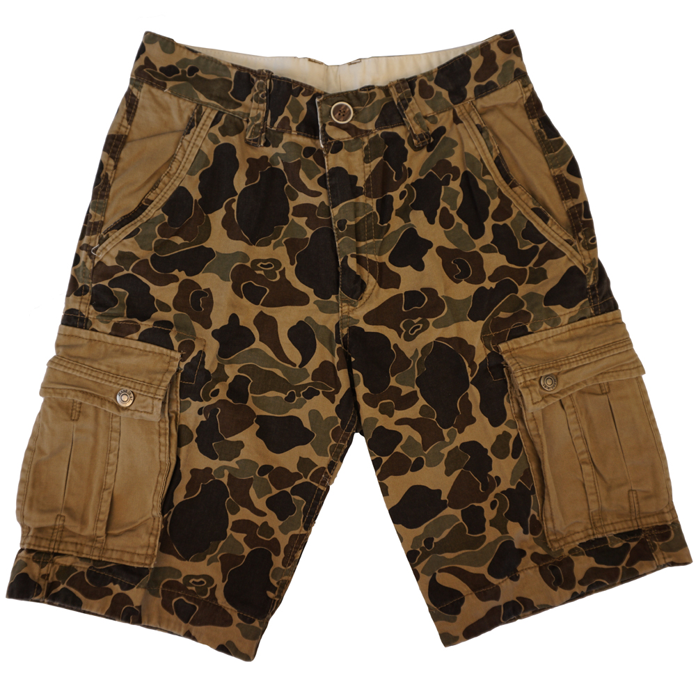 camouflage chino shorts