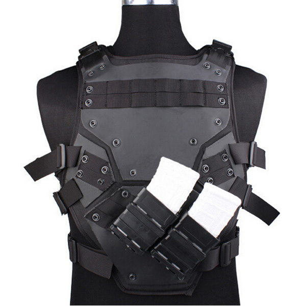 PVC Tactical Vest Black Wholesale Golden Plaza