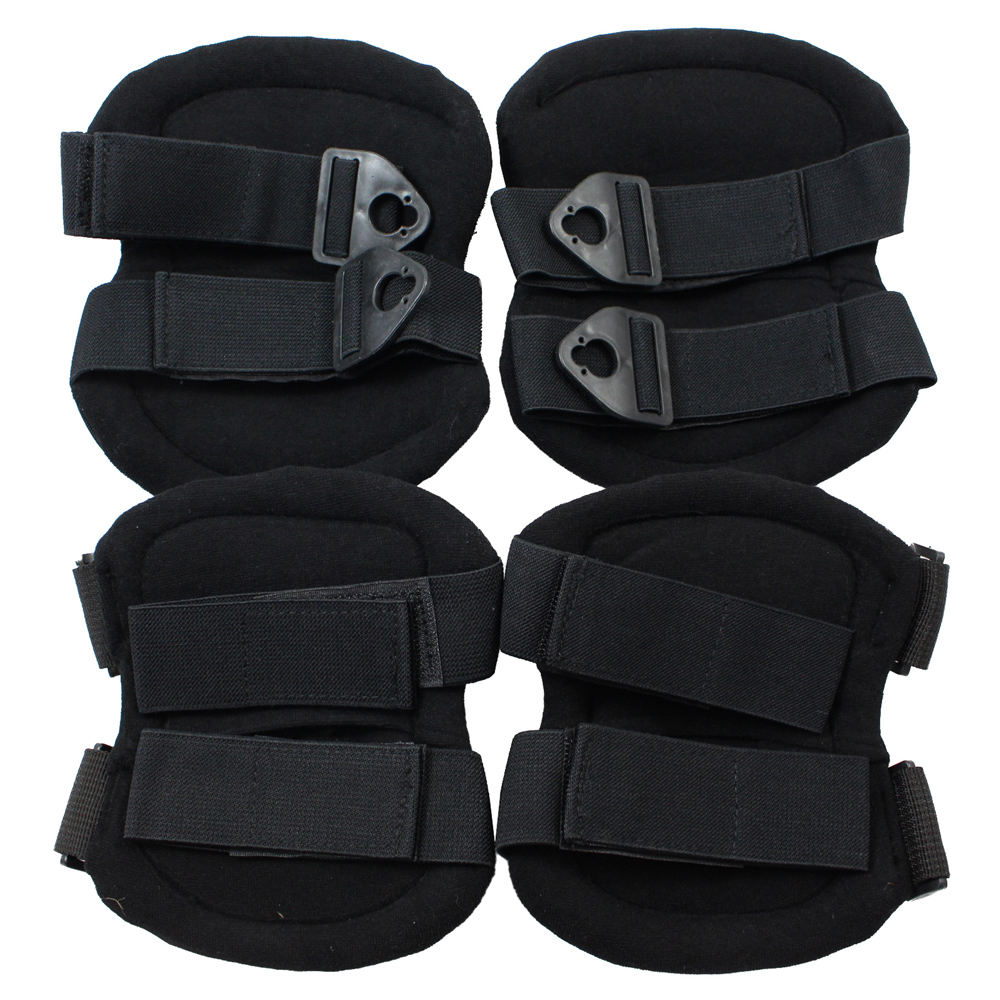 900D Knee and Elbow Pads (Black) Wholesale Golden Plaza