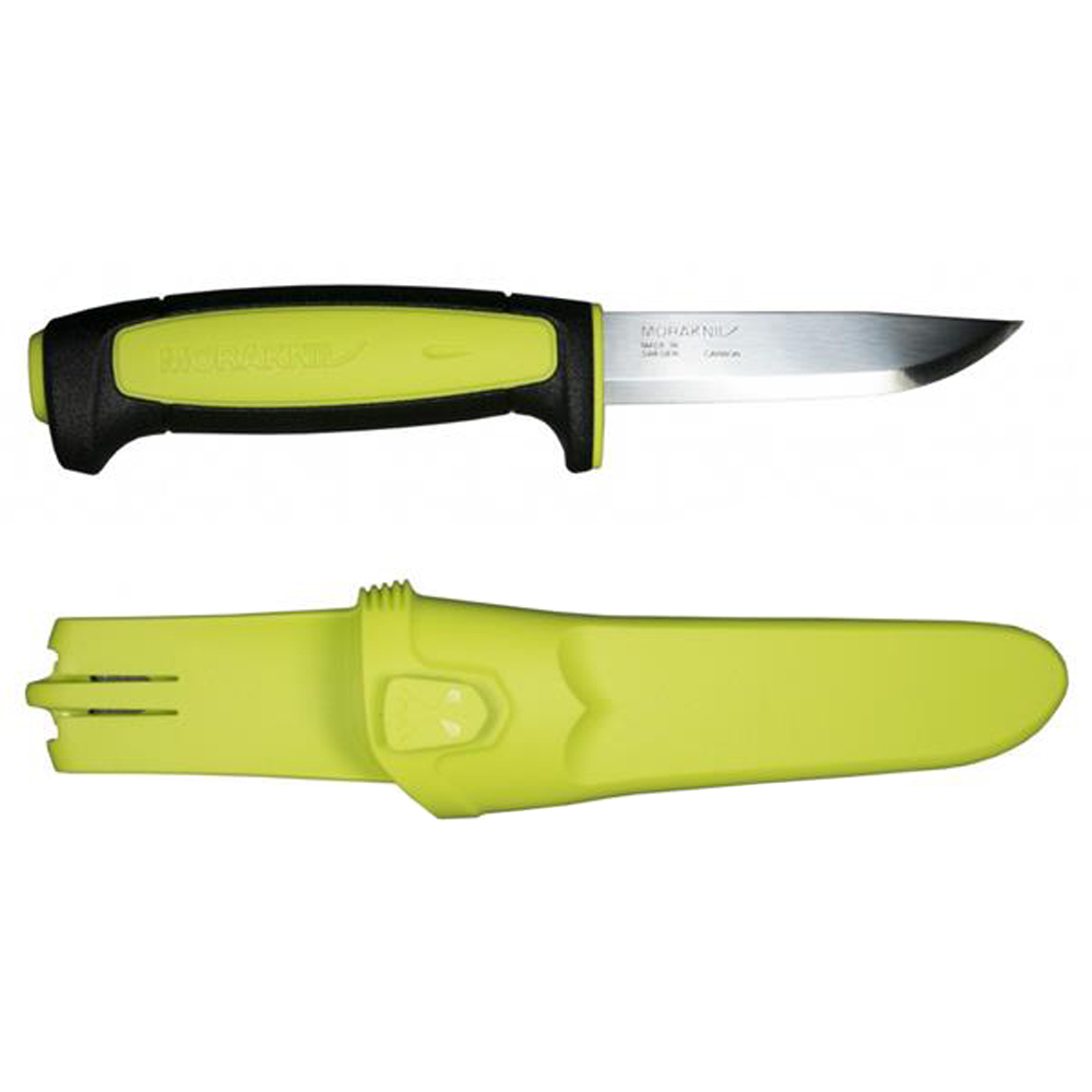 Morakniv Craftline Basic 511 High Carbon Steel Fixed Knife Lime Black