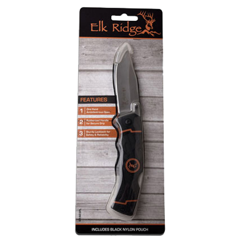 Elk Ridge Injection Handle Folding Knife w/ Nylon Sheath Wholesale