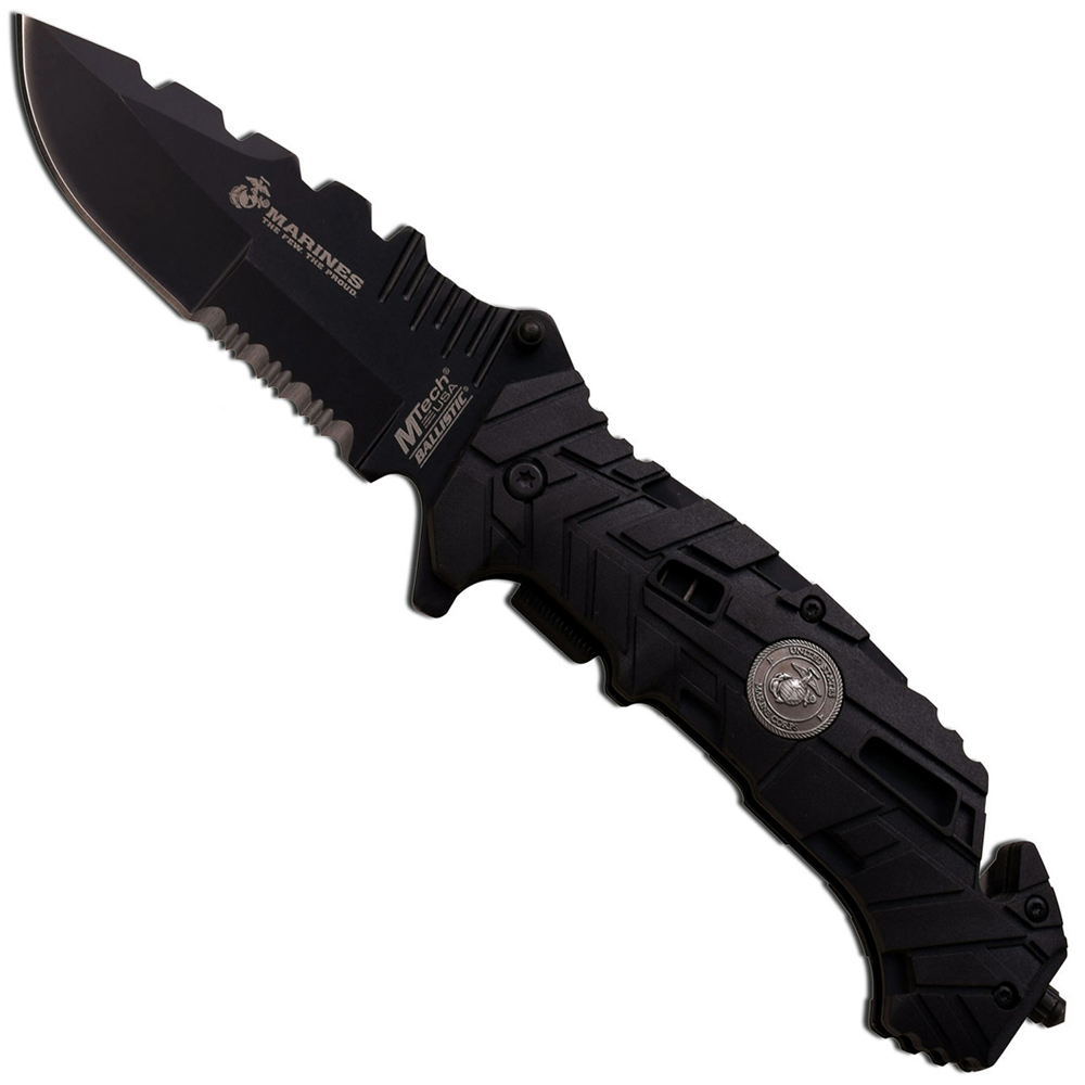 U.S. Marines By MTech USA MA1049BK 5 Inch Folding Knife Golden Plaza