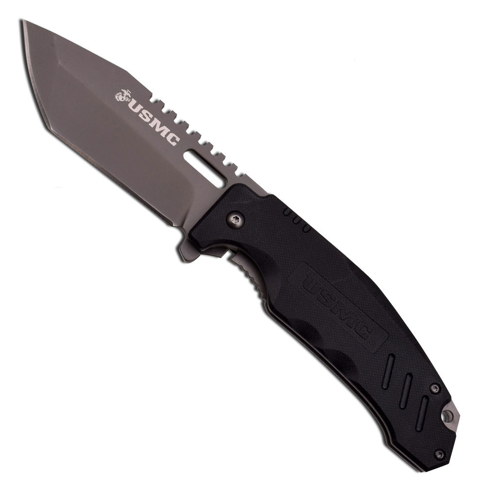 Buy Cheap USMC Elite Tactical 5 Inch Grey Folding Knife Wholesale