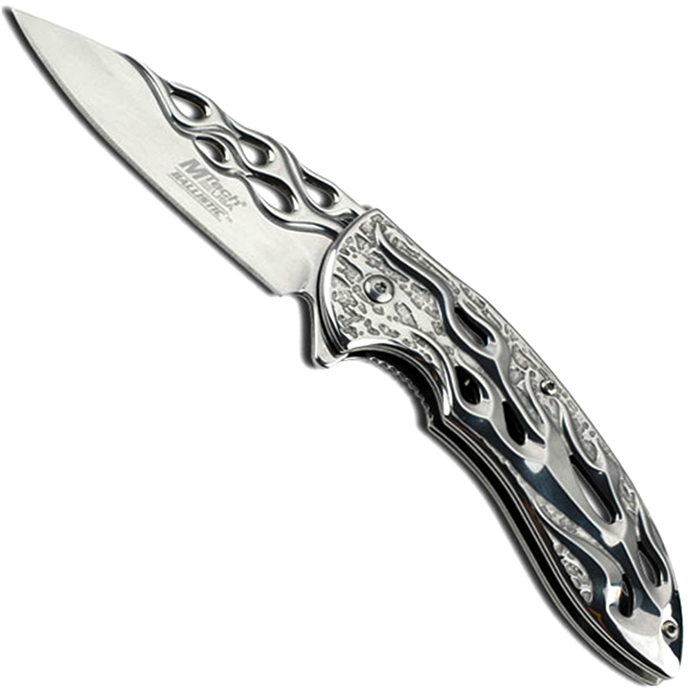 Buy MTech USA Chrome 4.75 Inch Folding Knife