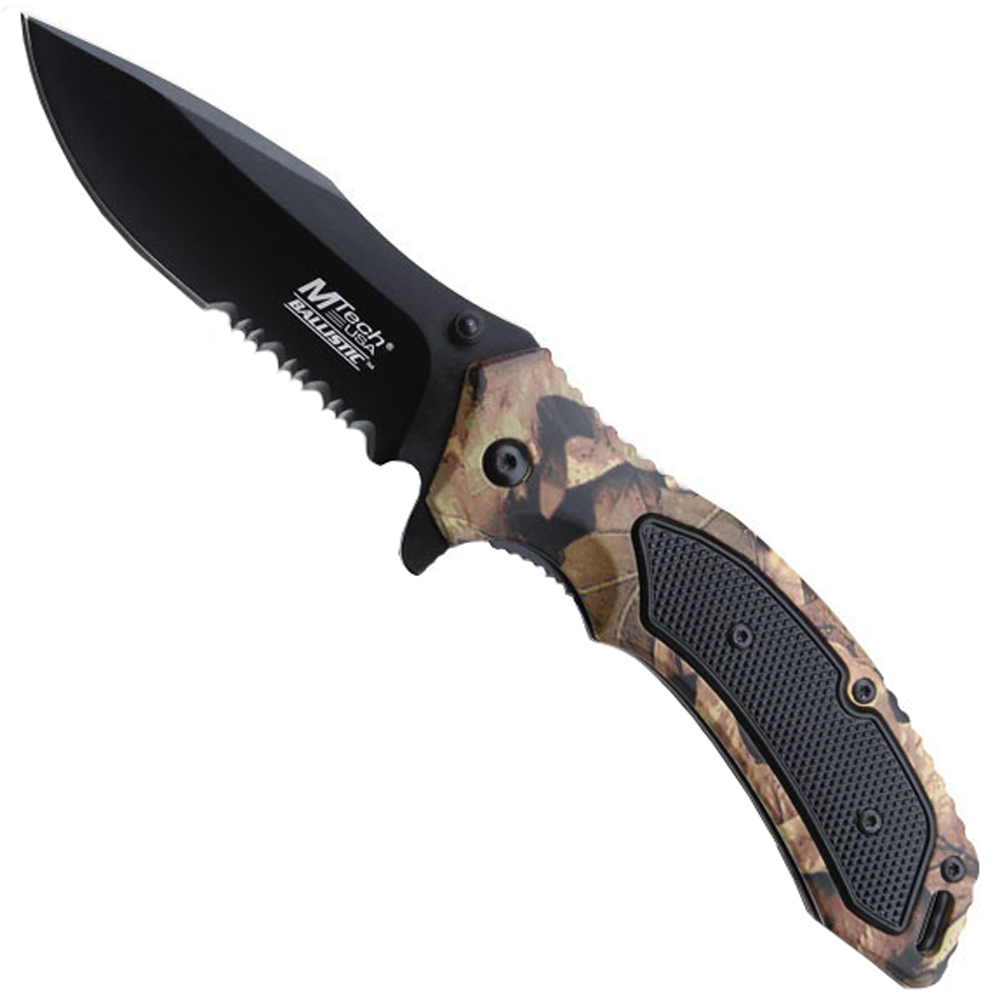 MTech USA Stainless Steel Half Serrated Edge Folding Knife Wholesale