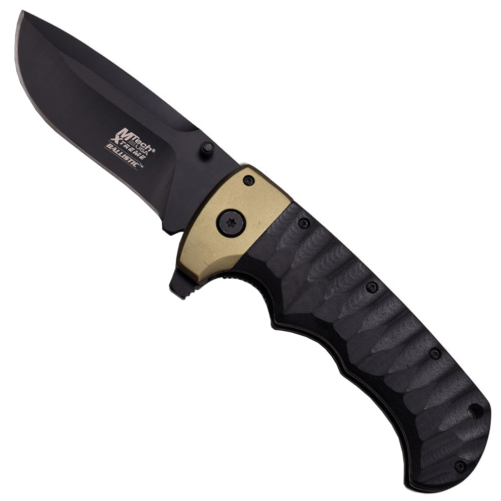 MTech USA Xtreme Stainless Steel Folding Knife Golden Plaza