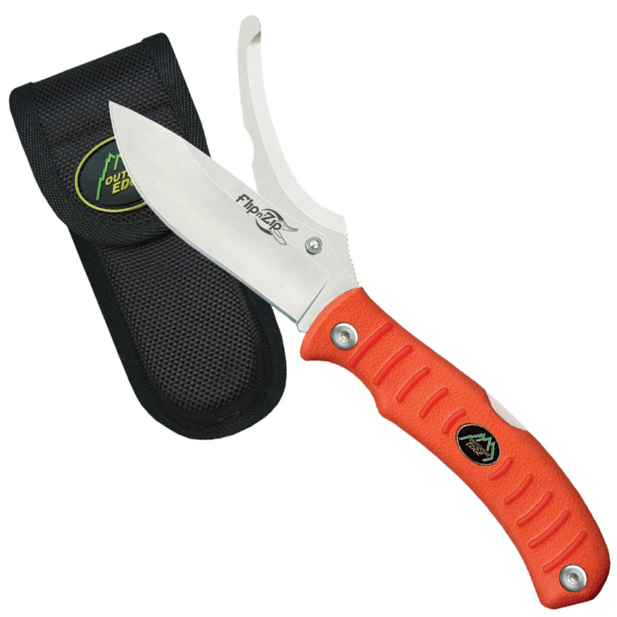 Outdoor Edge Flip N Blaze Hunting Game Knife Golden Plaza