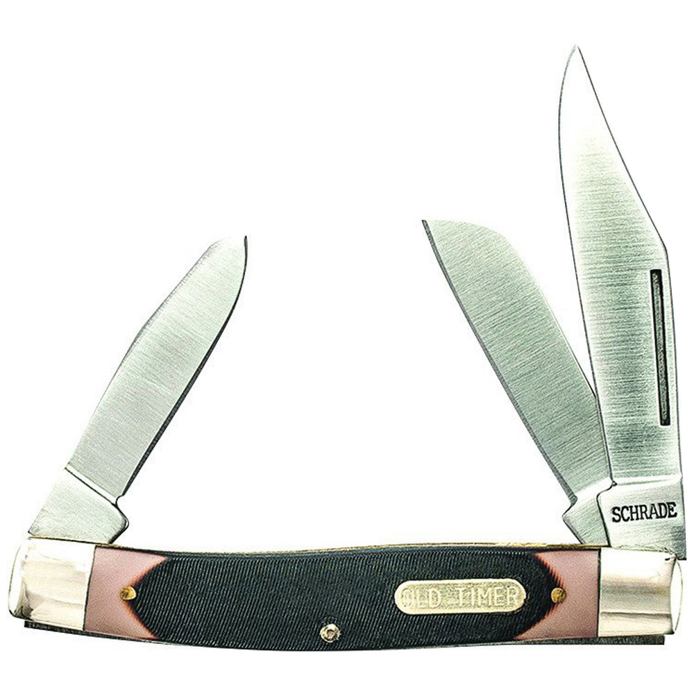 Schrade 8OT Old Timer Senior Folding Blade Knife Golden Plaza
