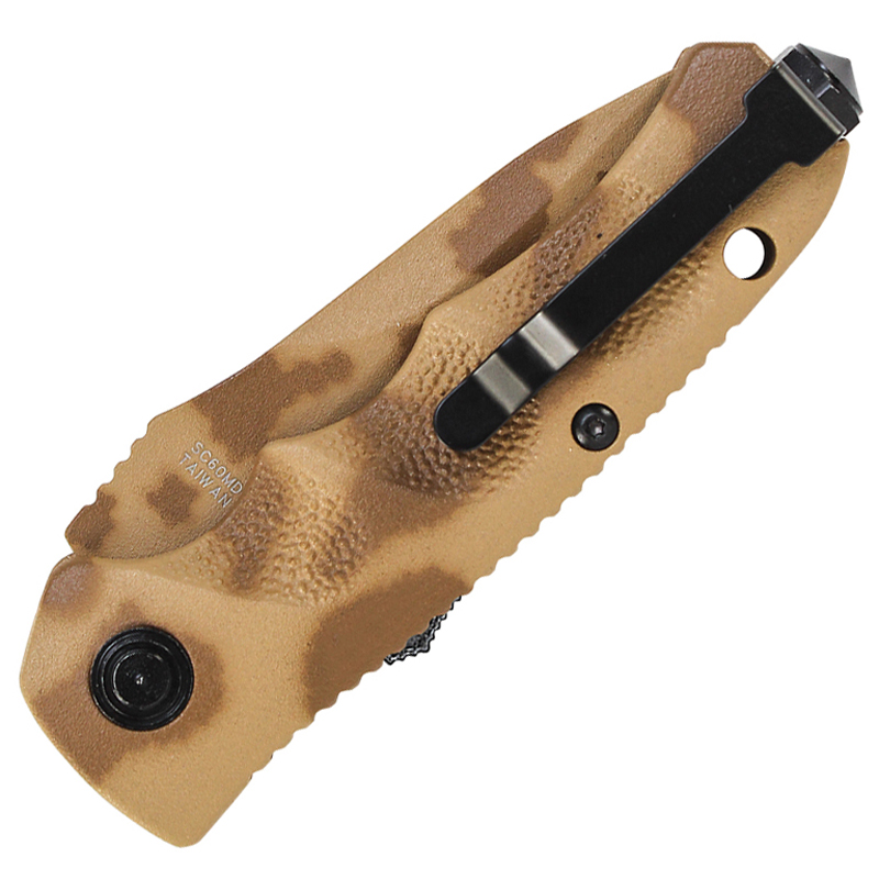Schrade SC60MD Mini Desert Camo Blade Folding Knife Golden Plaza