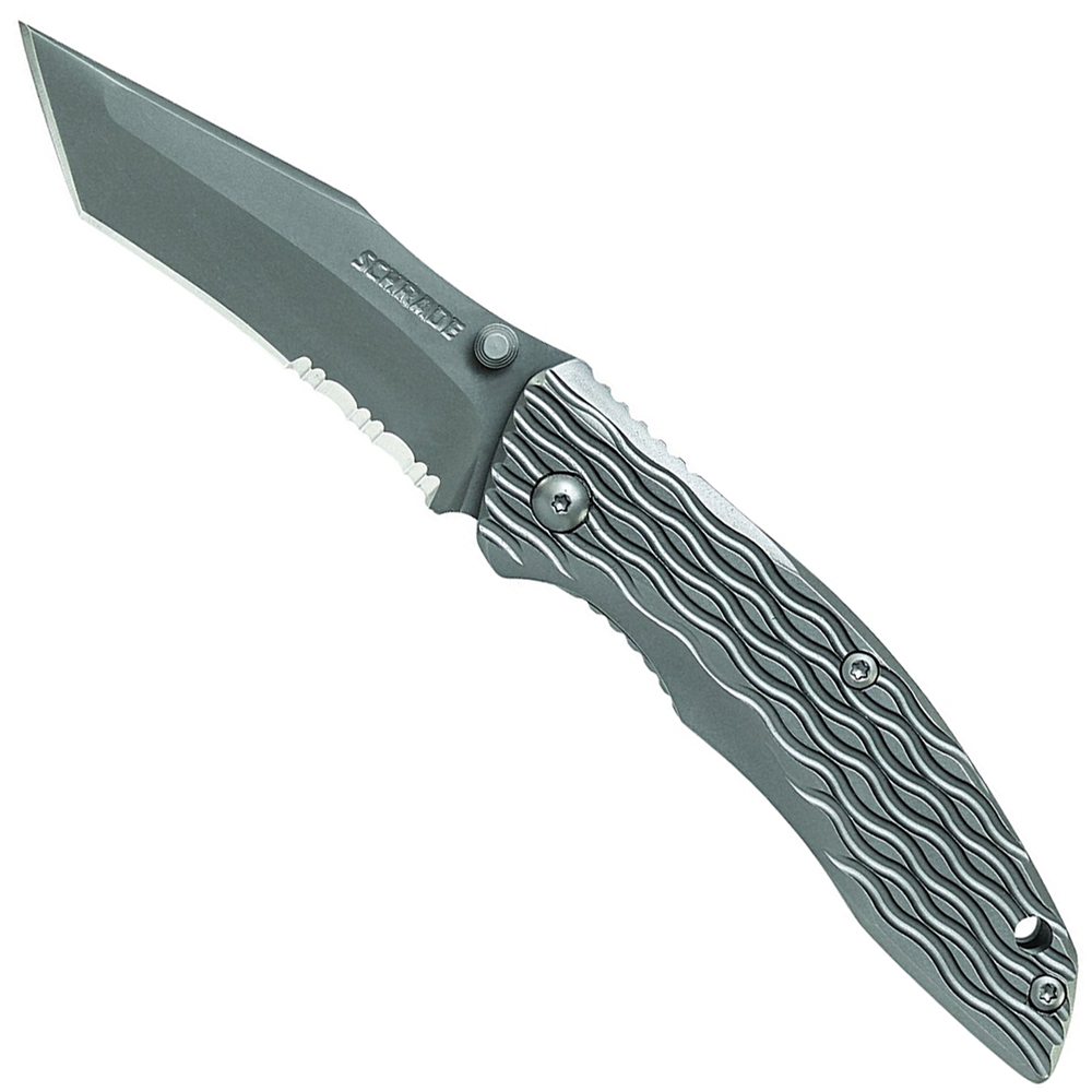 Buy Cheap Schrade Tanto D2 Combo Serrated Blade Folding Knife