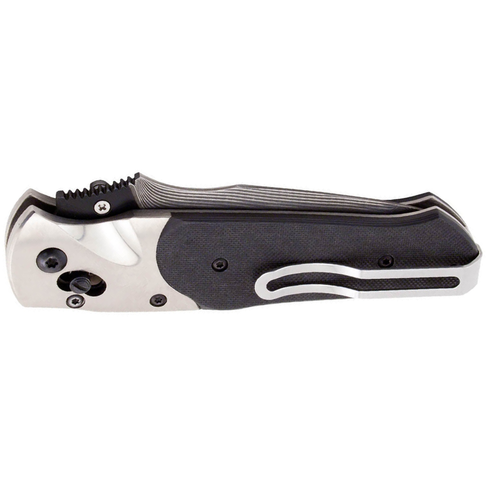 SOG Arcitech Damascus Blade Carbon Fiber Handle Folding Knife Golden