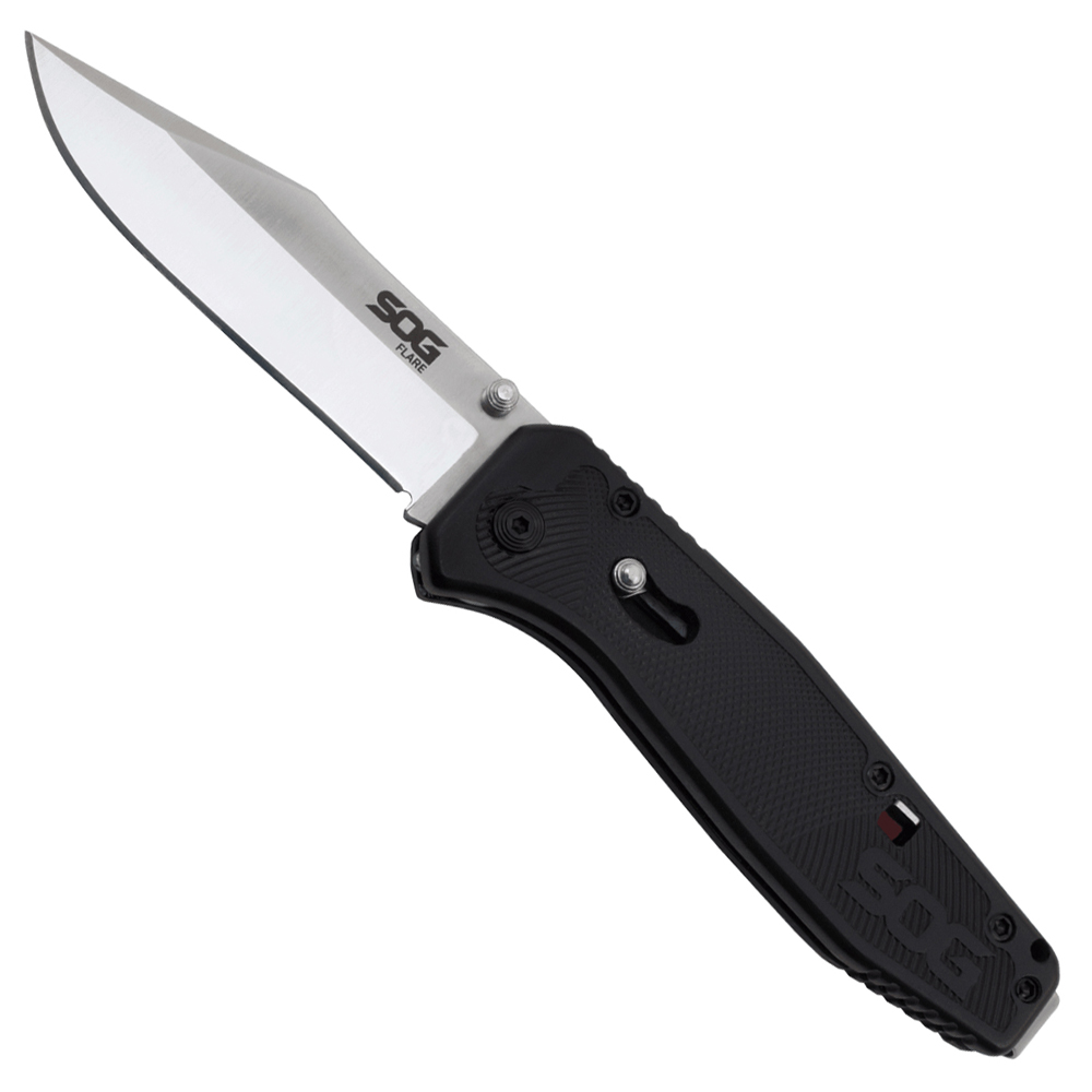 SOG Flare Satin Polished Folding Blade Knife Wholesale Golden Plaza