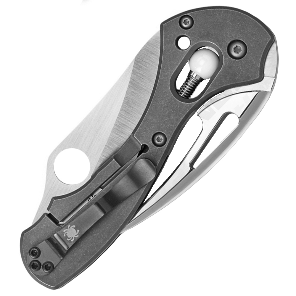 SPYDERCO Tusk Titanium Plain Edge With Shackle Key and Marlin Spike C06TIP NEW 