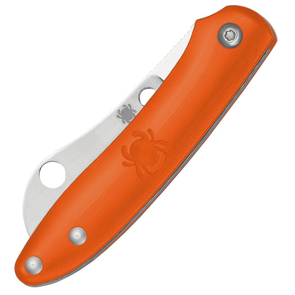 Spyderco Roadie Slipjoint Sheepsfoot Blade Folding Knife Golden Plaza