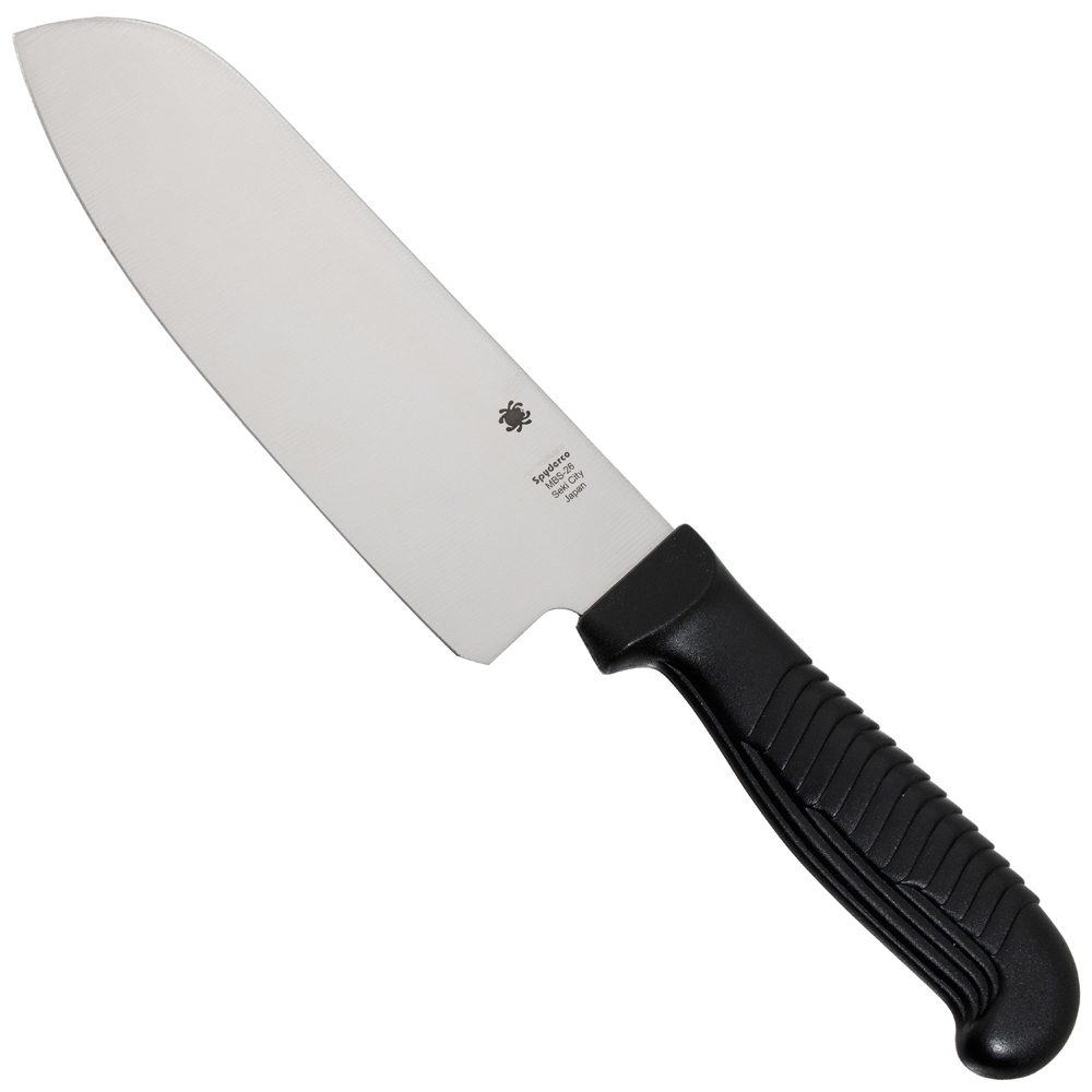Santoku Black Polypropylene Handle Fixed Blade Knife Wholesale