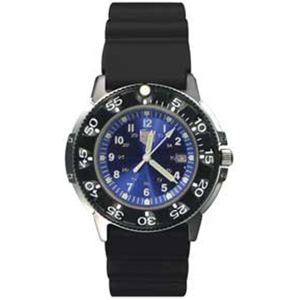 seiko blue face dive watch