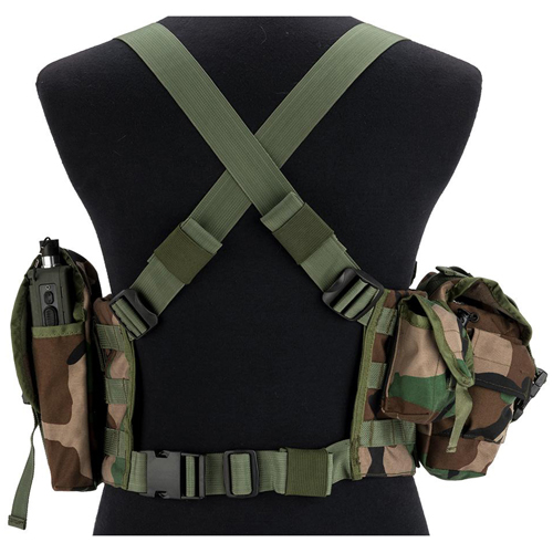 Tactical Chest Rig Woodland Golden Plaza