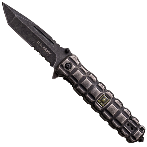 US Army 4 Inch Half Serrated Blade Folding Knife Wholesale Golden Plaza