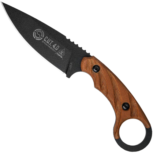 TOPS C.U.T 4.0 Canvas Micarta Handle Fixed Blade Knife | Golden Plaza