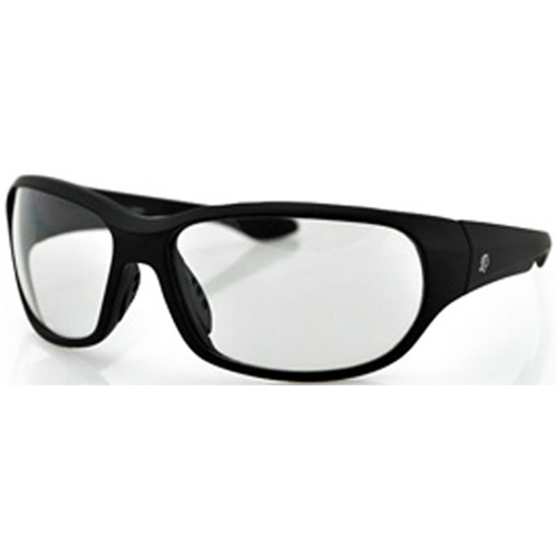 New Jersey Sunglass Matte Blk Frame Clear Lens