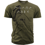 Black Ink Design Spartan Molon Labe T-Shirt