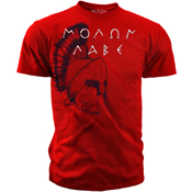 Black Ink Design Spartan Molon Labe T-Shirt
