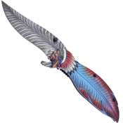 Feather Linerlock Native American Knife