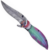Feather Linerlock Native American Knife