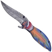 Feather Linerlock Native American Knife