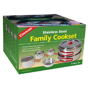 Coghlans Stainless Steel Family Cookset - Wholesale