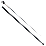 Aluminum Head Sword Cane w/ Sheath