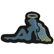 CP 3.5x2 Inch Girl Embroidered Patch - Wholesale