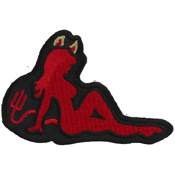 CP 3.5x2 Inch Girl Embroidered Patch - Wholesale