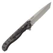CRKT M16 Tanto 3 Inch Half Serrated Folding Blade Knife