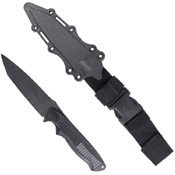 Plastic Toy Knife with Sheath - Black