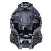 Airsoft Samurai Helmet - Black