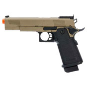 JAG Gas Blow Back Pistol Arms GM4 Black Slide with Tan Frame