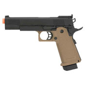 JAG Gas Blow Back Pistol Arms GM4 Black Slide with Tan Frame