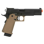 JAG Gas Blow Back Pistol Arms GM4 Black Slide with Tan Frame