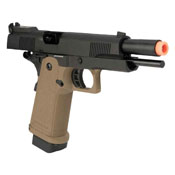 JAG Gas Blow Back Pistol Arms GM4 Black Slide with Tan Frame