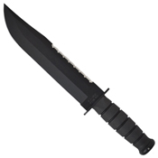 Big Brother Black Plain Edge Fixed Blade Knife
