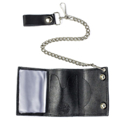 Tri-Fold Wallet with Chain - Bad Mother F