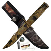 HK-690 4.25 Inch Blade Survival Knife with Nylon Sheath